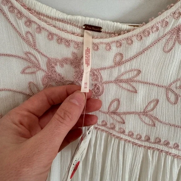 Free People White and Pink Maxi Dress - Picture 2 of 2